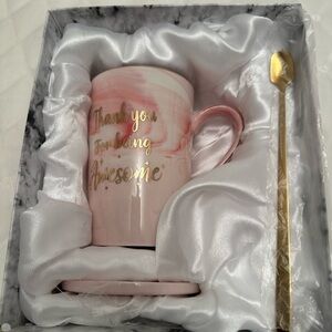 Pink and Gold Mug Gift Set